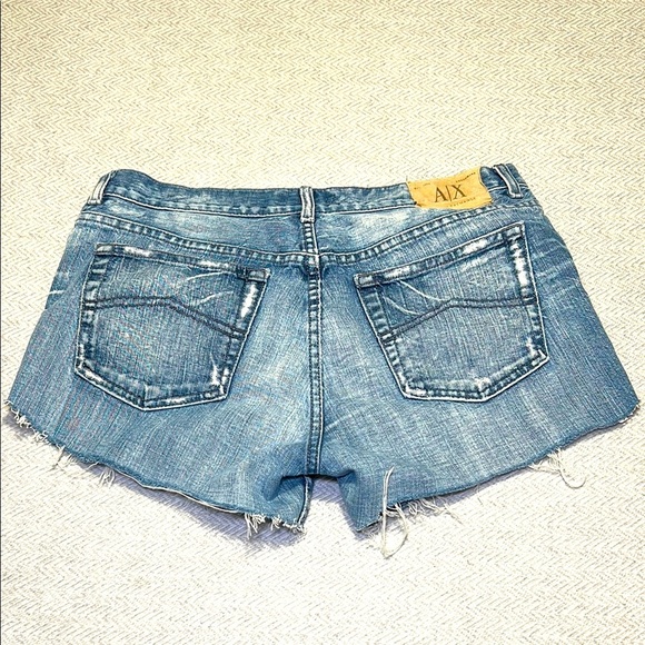 Armani Exchange Light Blue Jean Shorts.  Size 12 - Picture 1 of 12
